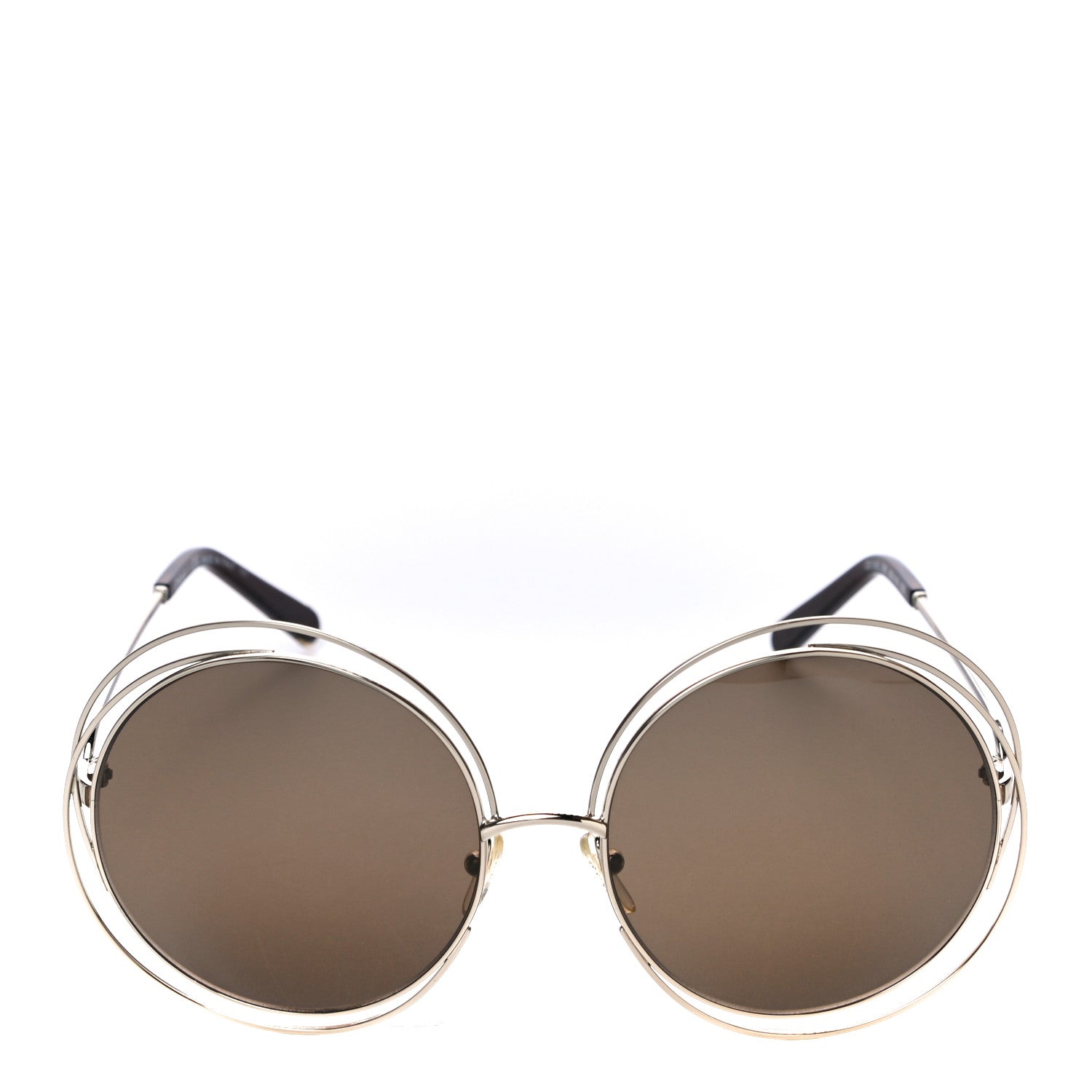 Chloe Oversized Round Carlina Oversized Round Sunglasses CE114S Gold 4 of 7