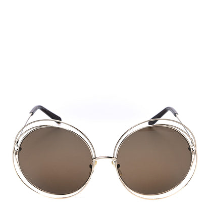 Chloe Oversized Round Carlina Oversized Round Sunglasses CE114S Gold 4 of 7