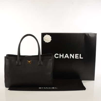 Chanel Calfskin Cerf Executive Shopper Tote Black 4 of 9
