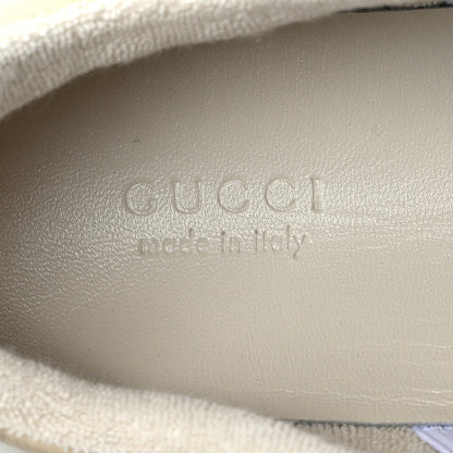 Gucci Nubuck Nylon Web Womens Screener Sneakers 36 New Sand Dusty Milk Mystic White Vintage Green 9 of 11