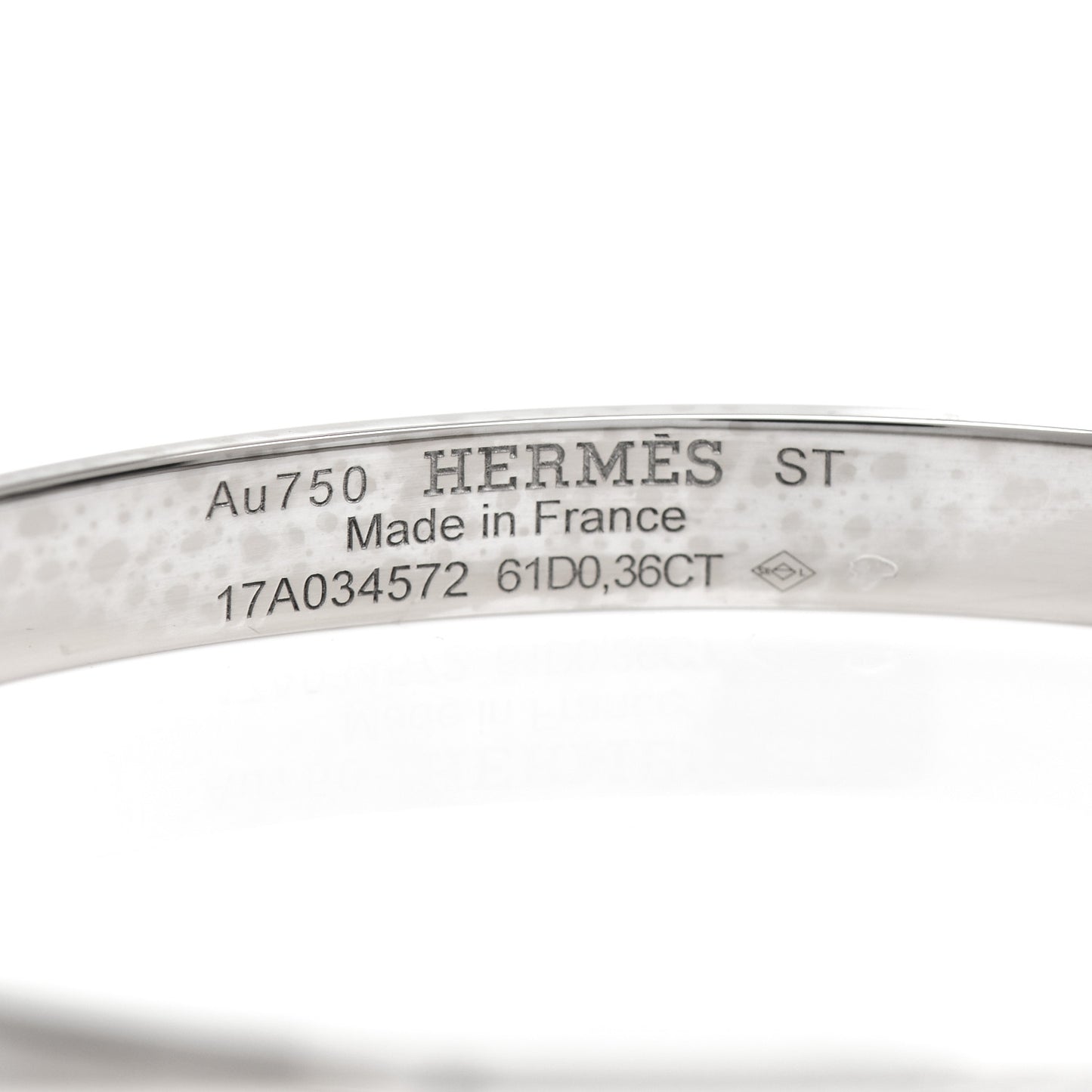 18K White Gold Diamond PM Kelly Pave Bracelet ST