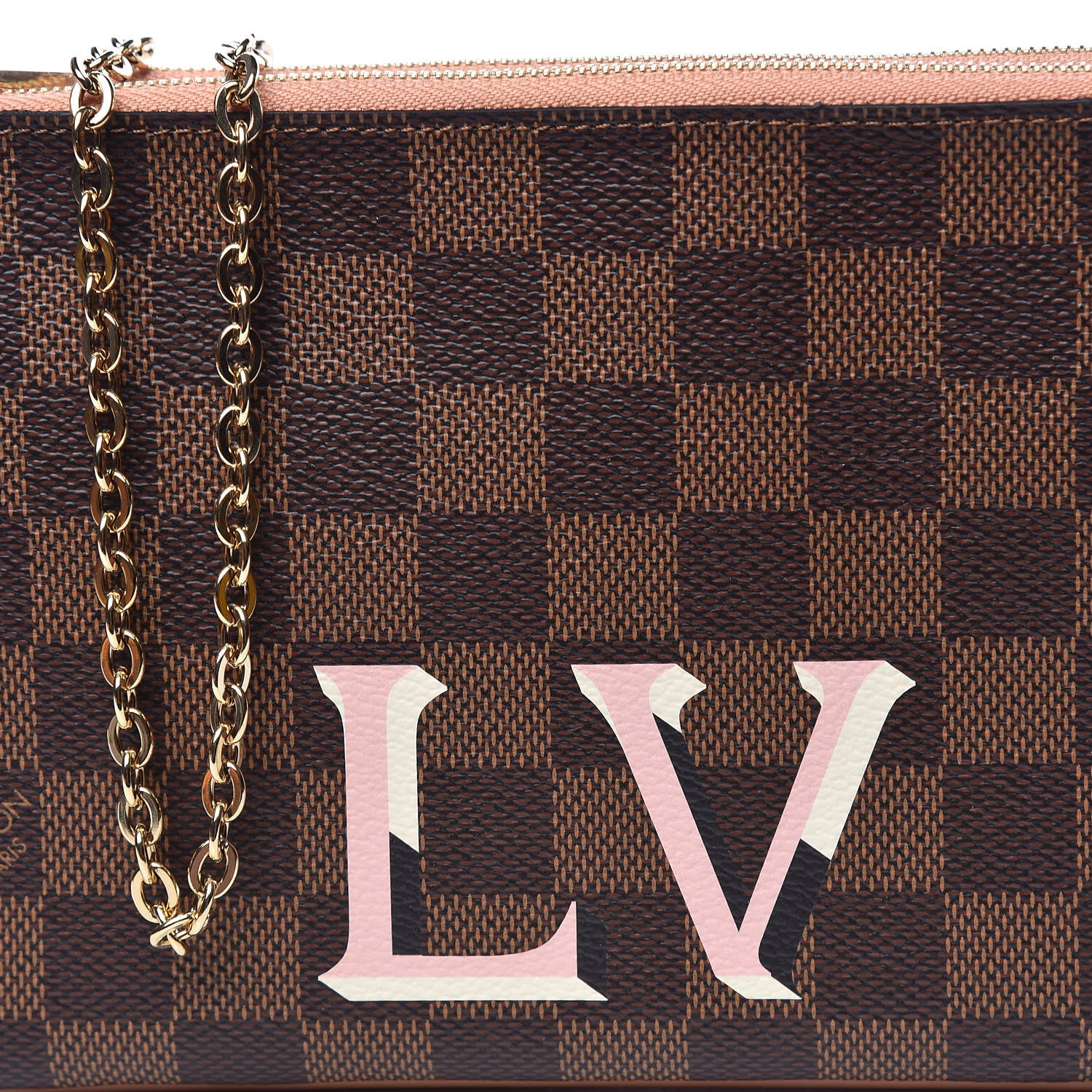 Louis Vuitton Damier Ebene Double Zip Pochette 11 of 12