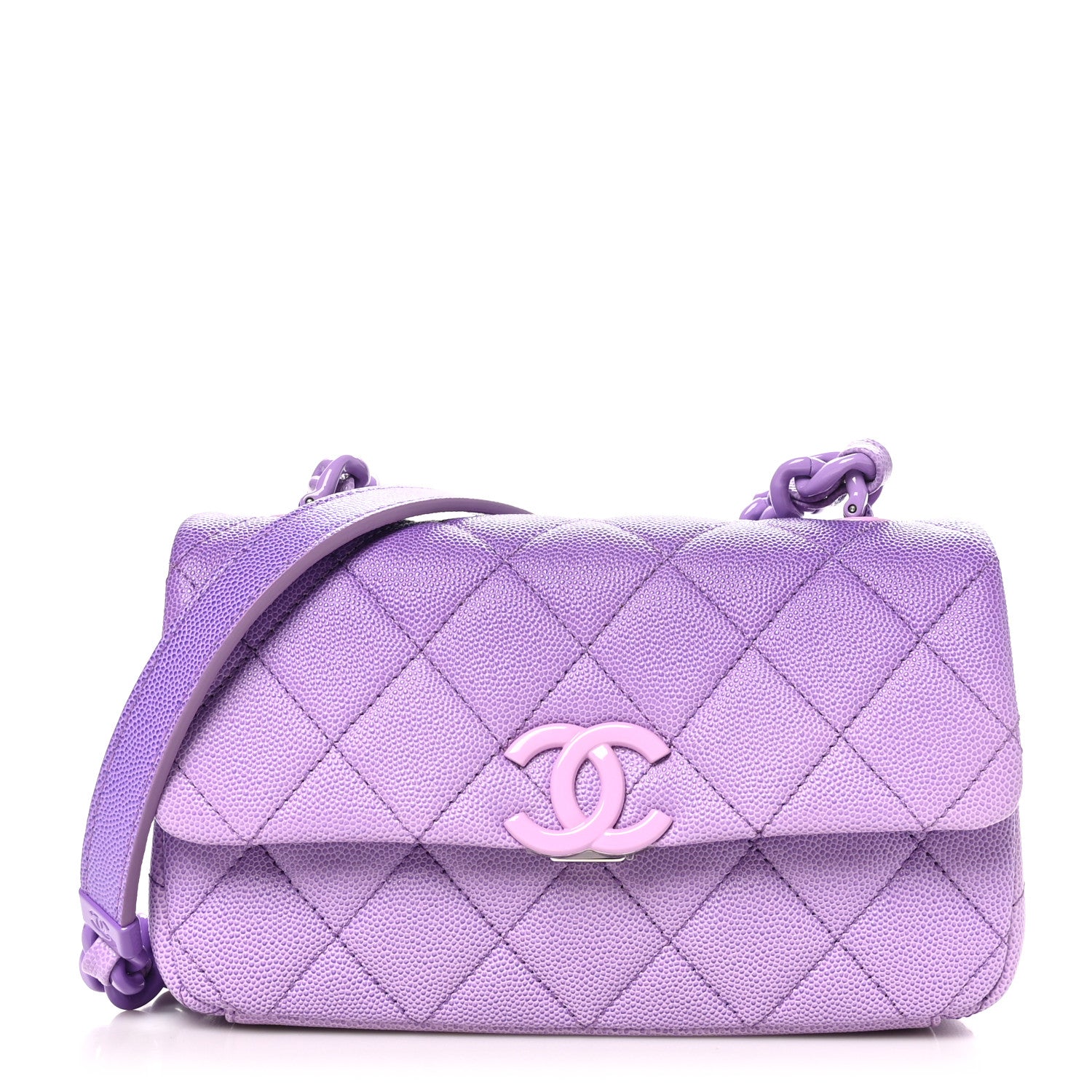 Chanel Shaded Caviar Quilted My Everything Small Flap Purple Light Purple 1 of 10