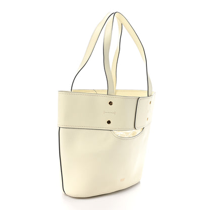 Chloe Smooth Grained Calfskin Small Aby Tote White 3 of 9