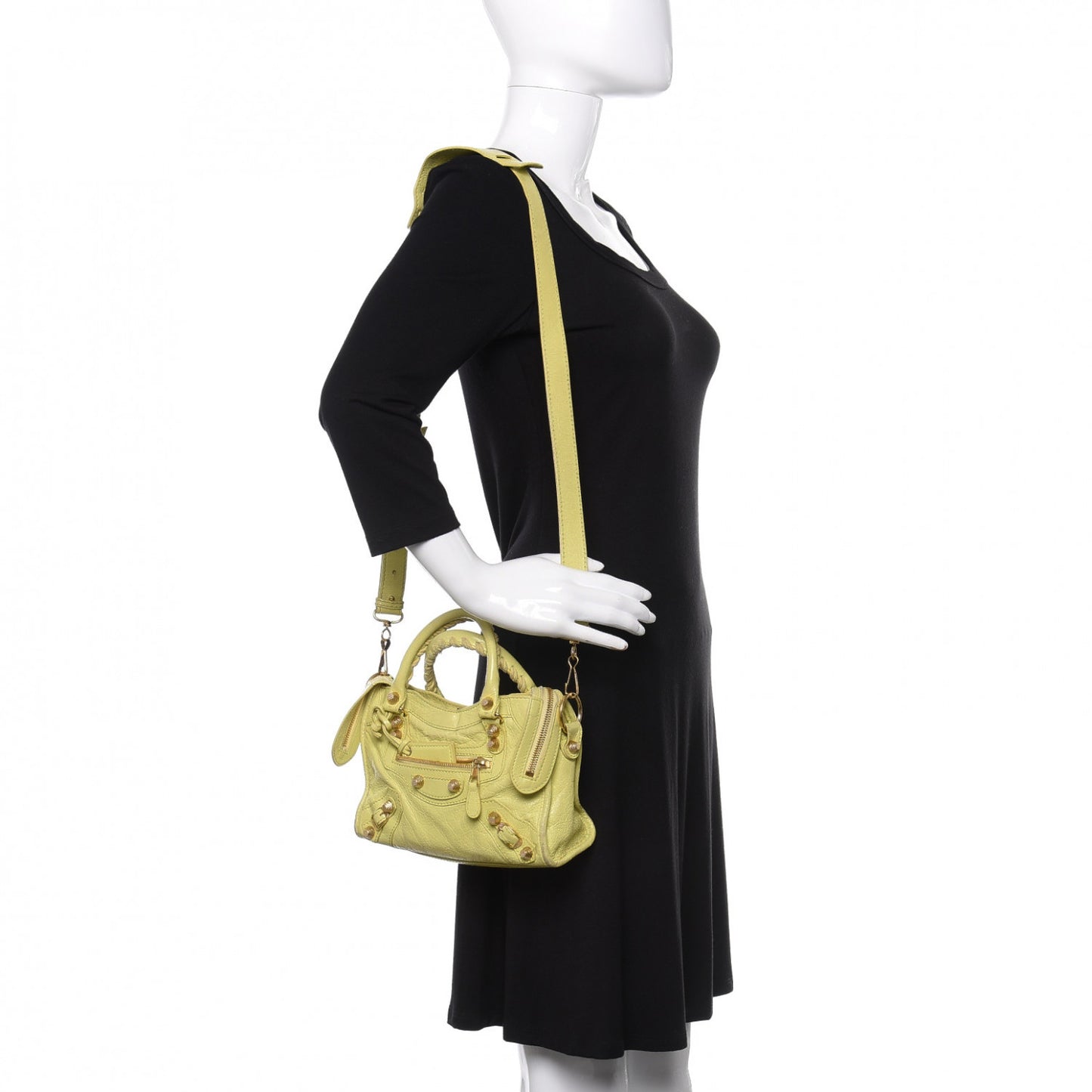 Agneau Giant 12 Gold Hardware Mini City Jaune Citronnade