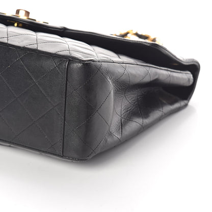 Chanel Lambskin Quilted XL Jumbo Single Flap Black 17 of 17
