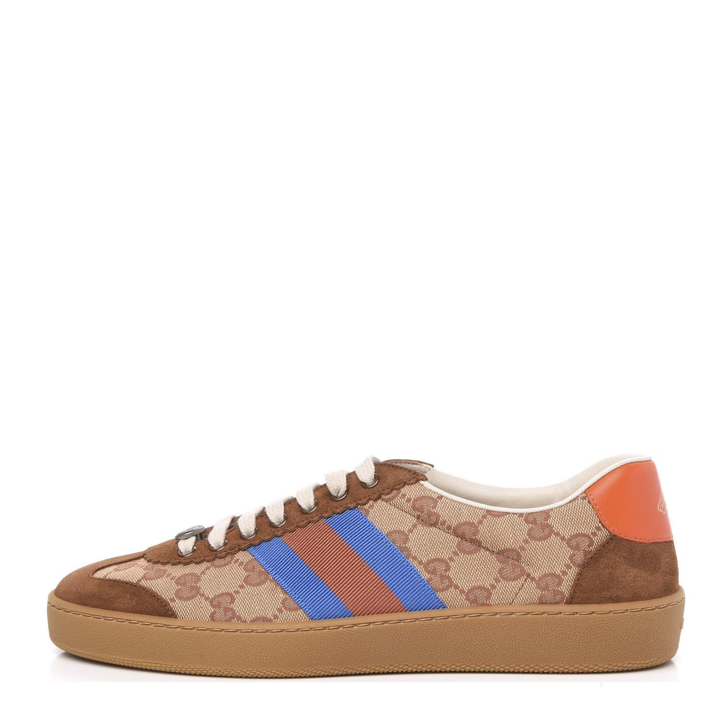 GG Monogram Suede Web Mens G74 Sneakers 9.5 Beige Ruggine Cuir