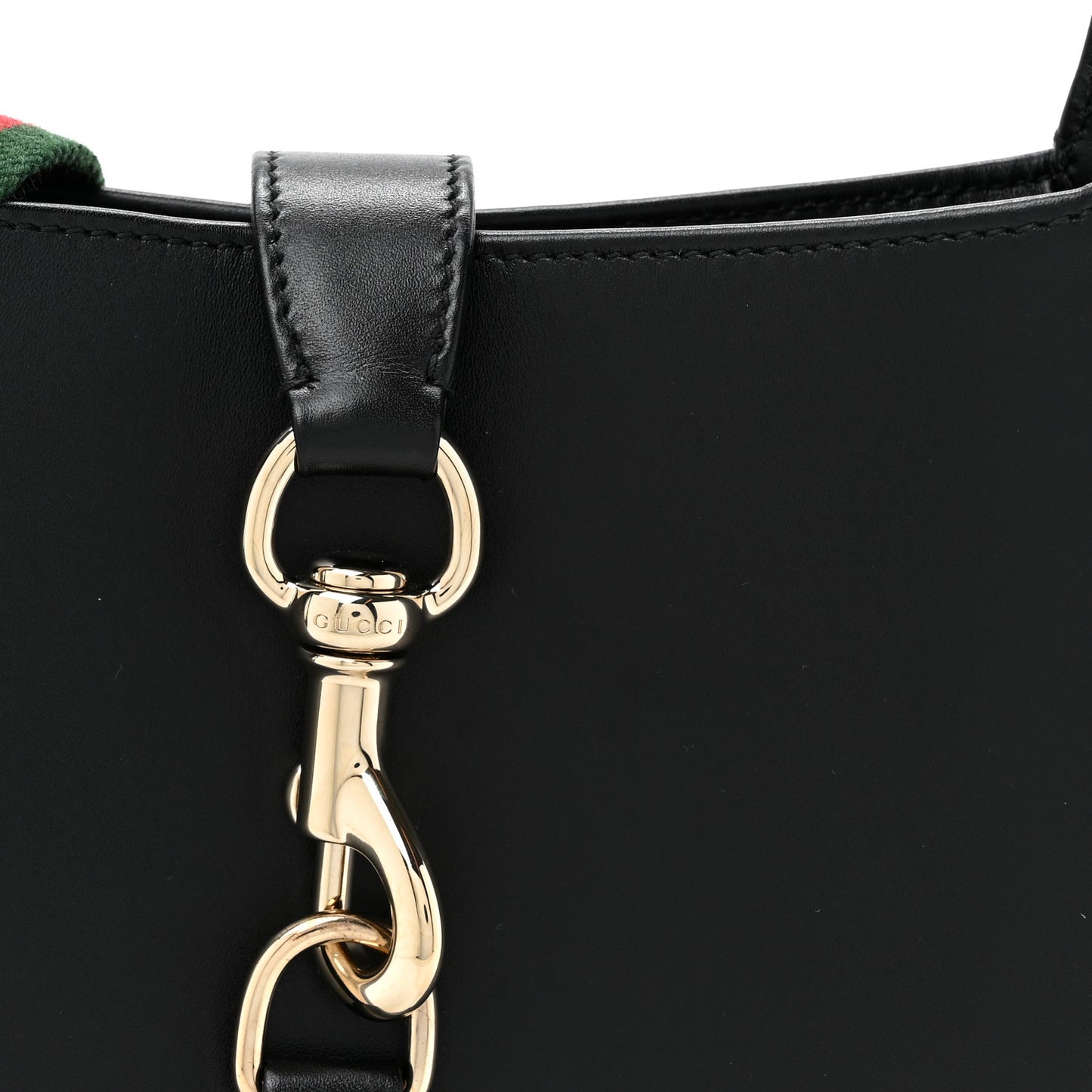 Calfskin Small Jackie Shoulder Bag Black