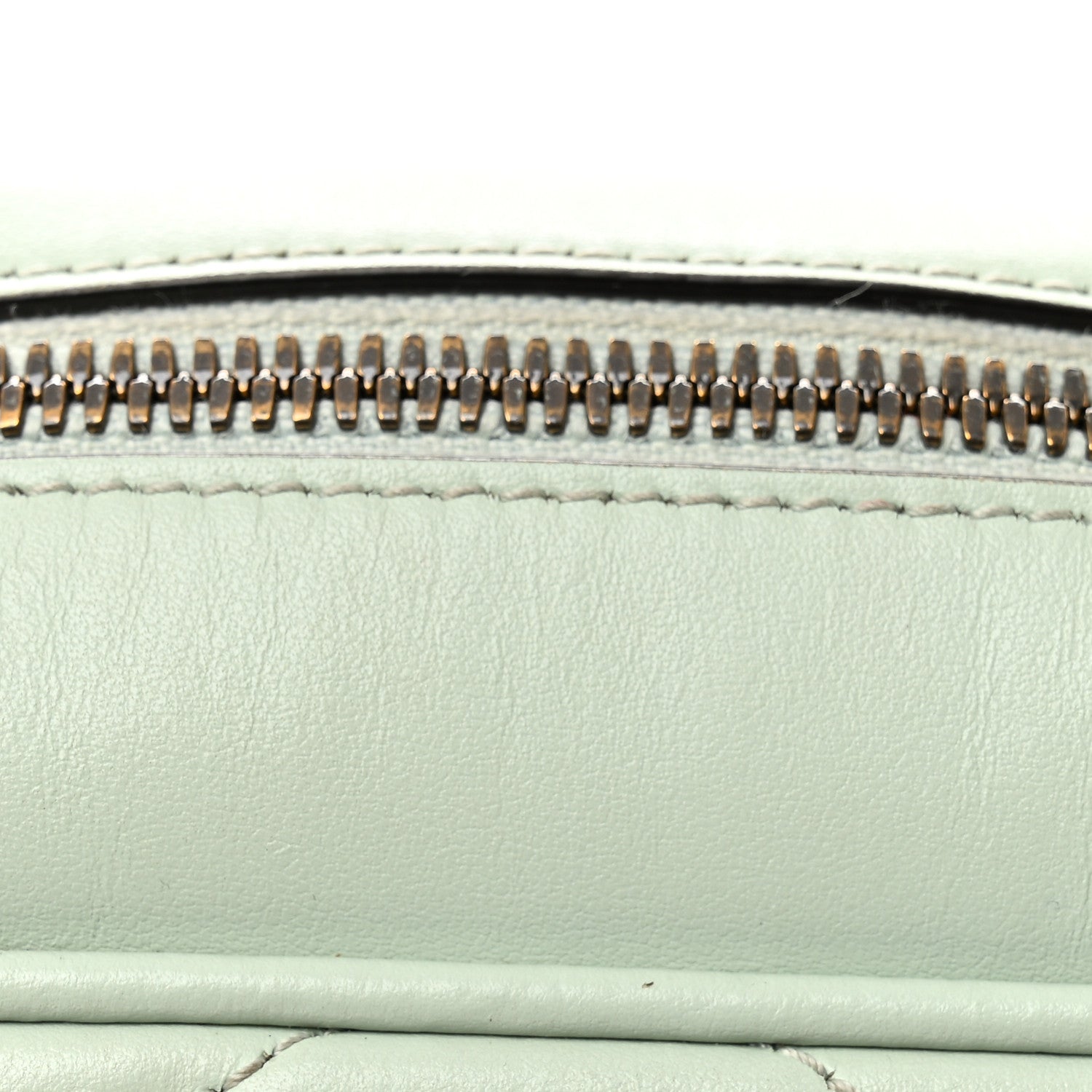 Gucci Calfskin Matelasse Small GG Marmont Chain Shoulder Bag Salvy Green 12 of 12