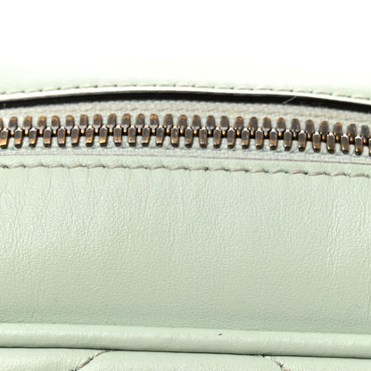 Gucci Calfskin Matelasse Small GG Marmont Chain Shoulder Bag Salvy Green 12 of 12