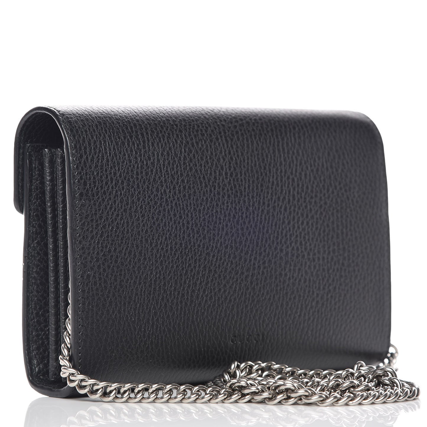 Calfskin Mini Dionysus Chain Wallet Black
