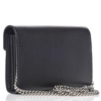 Gucci Calfskin Mini Dionysus Chain Wallet Black 3 of 11