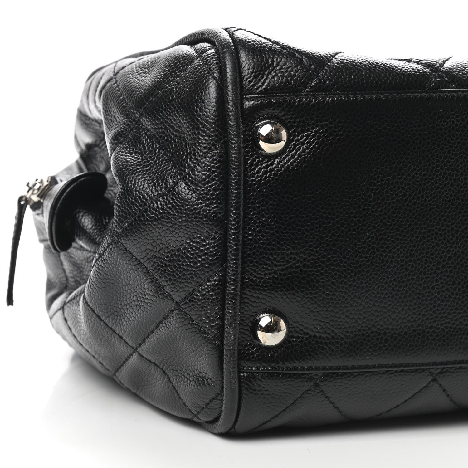 Chanel Caviar Quilted CC Timeless Bowler Black 7 of 8