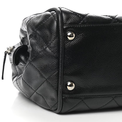 Chanel Caviar Quilted CC Timeless Bowler Black 7 of 8