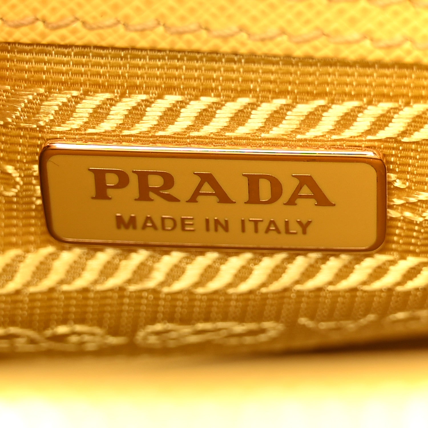 Prada Saffiano Lux Mini Galleria Double Zip Tote Soleil 6 of 10