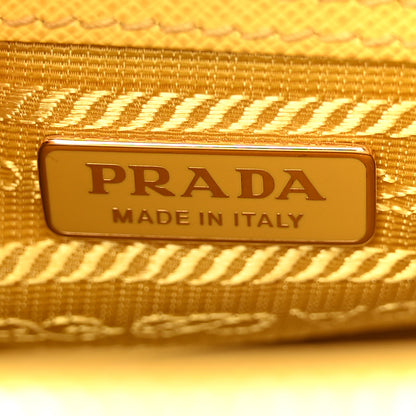 Prada Saffiano Lux Mini Galleria Double Zip Tote Soleil 6 of 10