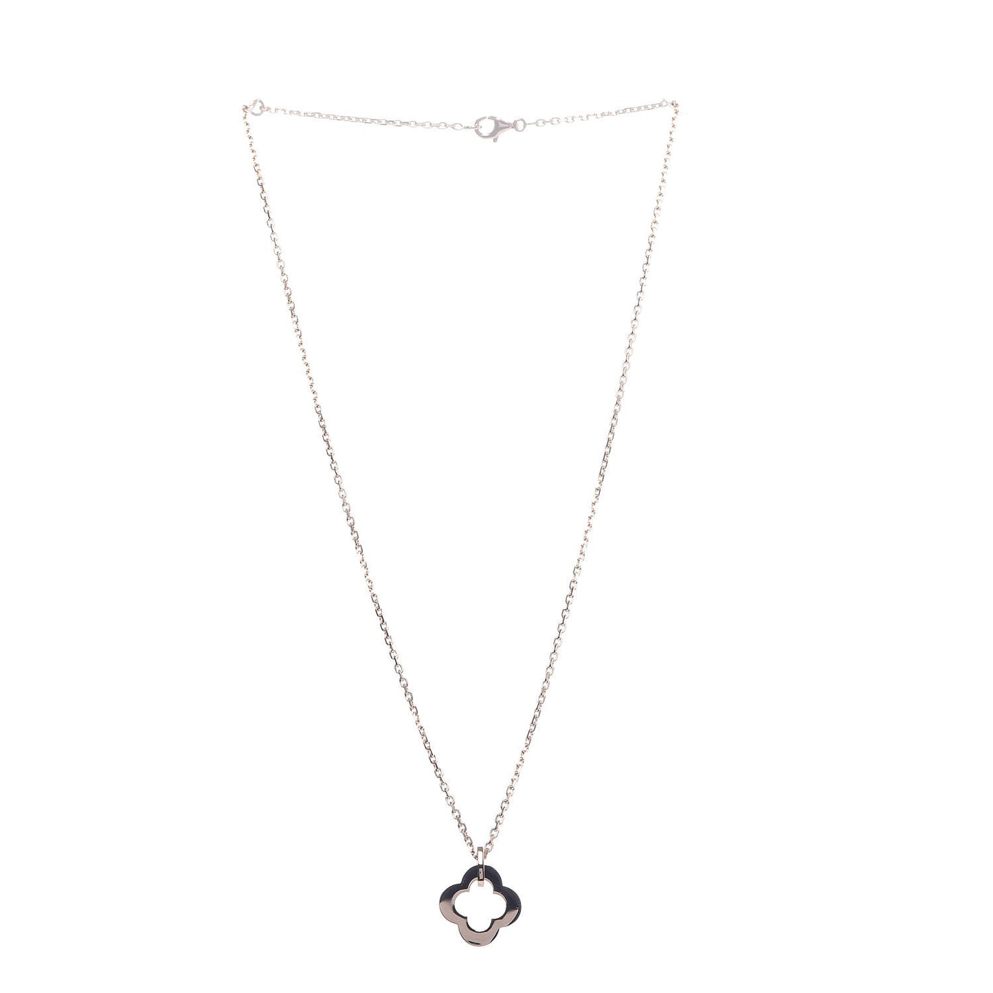 18K Rose Gold Byzantine Alhambra Pendant Necklace