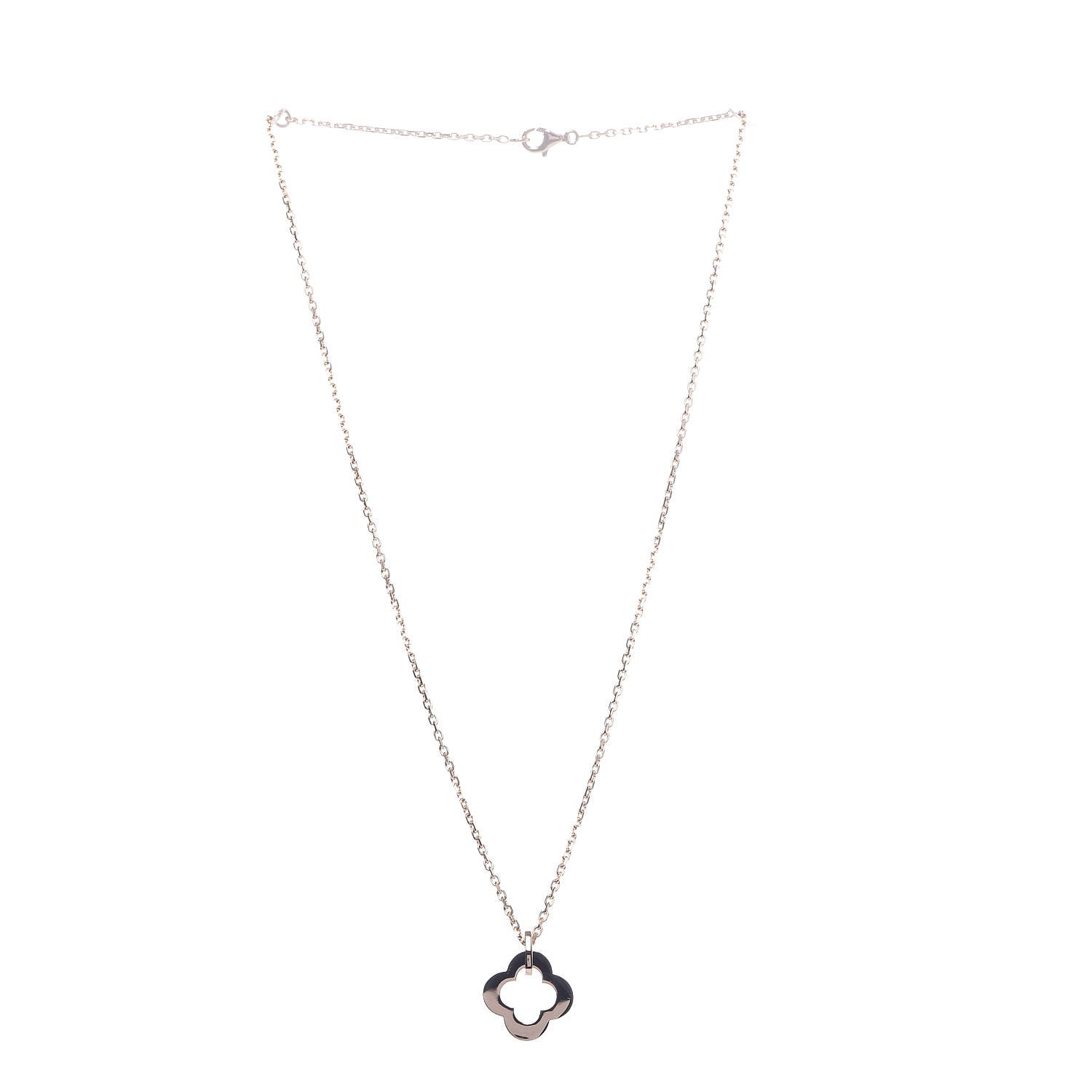 Van Cleef & Arpels 18K Rose Gold Byzantine Alhambra Pendant Necklace 5 of 8