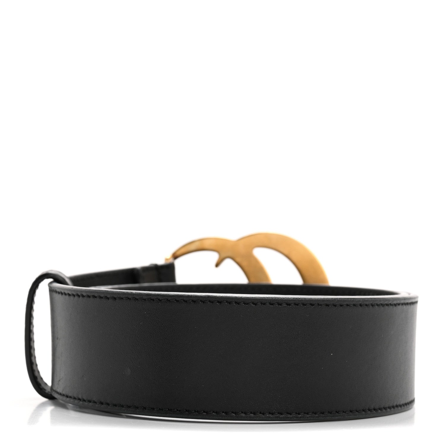 Gucci Calfskin Double G 40mm Belt 75 30 Black 2 of 8
