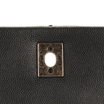 Chanel Caviar Lizard Quilted Large Coco Handle Flap Grey 6 of 9