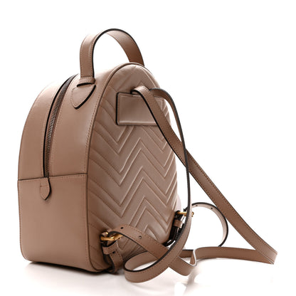 Gucci Calfskin Matelasse GG Marmont Dome Backpack Porcelain Rose 3 of 9