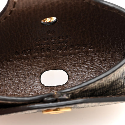 Gucci GG Supreme Monogram AirPods Case Necklace Beige Ebony 4 of 6