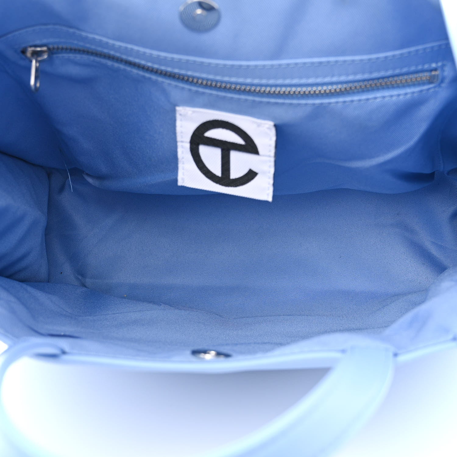 Telfar Vegan Leather Medium Shopping Bag Cerulean 7 of 12