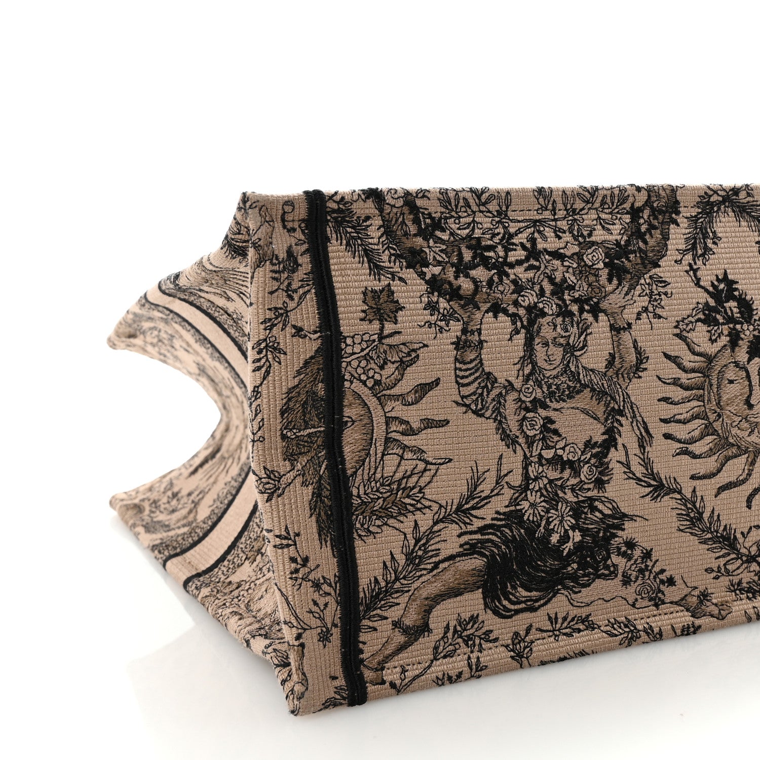 Christian Dior Canvas Embroidered Large Toile de Jouy Soleil Book Tote Beige 8 of 9