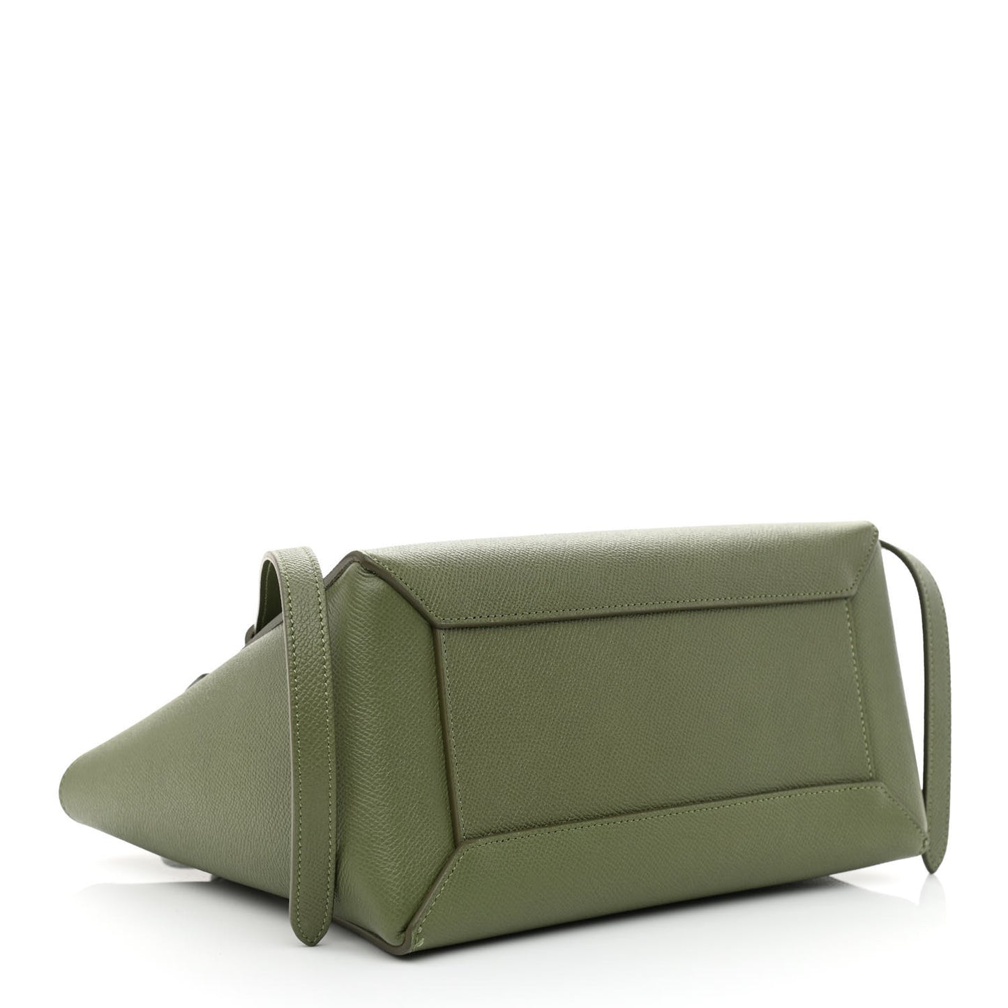 Grained Calfskin Micro Belt Bag Army Green