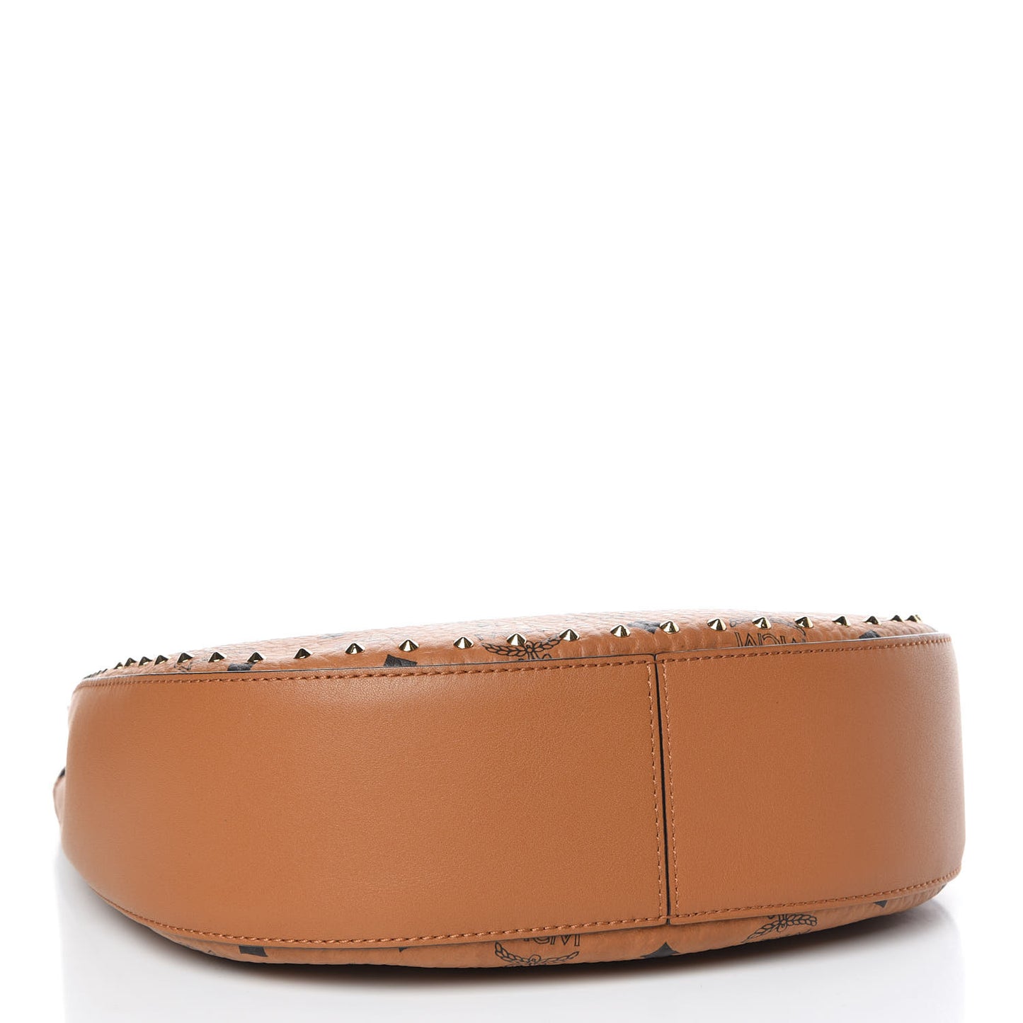 Visetos Studded Medium Patricia Hobo Cognac