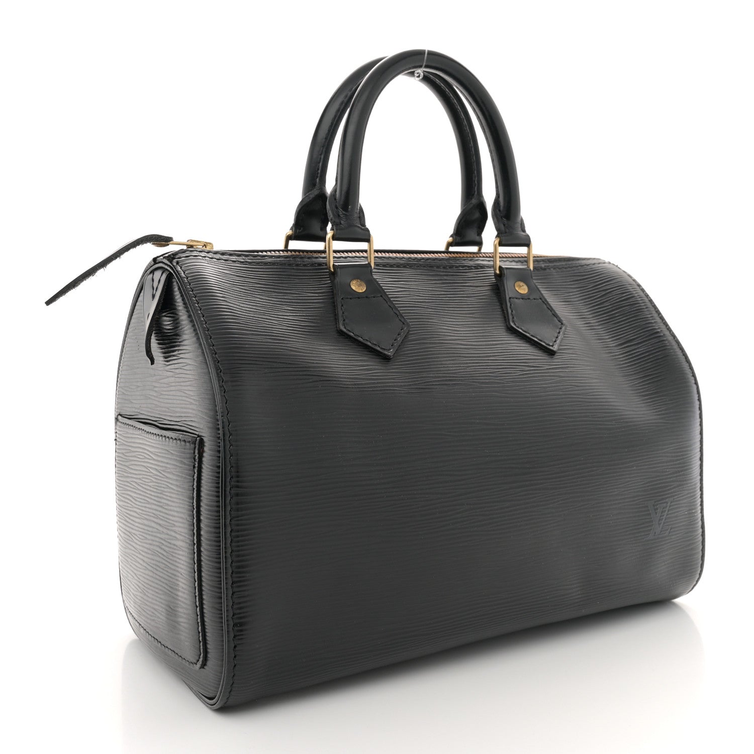 Louis Vuitton Epi Speedy 25 Black 3 of 16