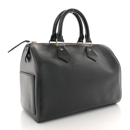 Louis Vuitton Epi Speedy 25 Black 3 of 16