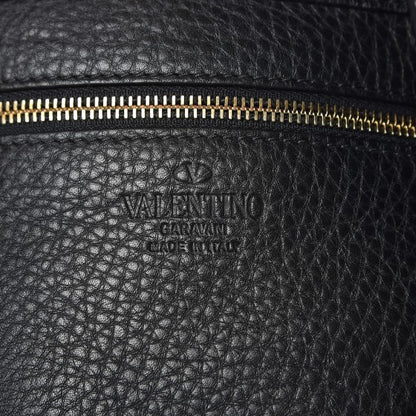 Valentino Garavani Pebbled Calfskin Large Rockstud Flip-Lock Messenger Bag Black 6 of 6