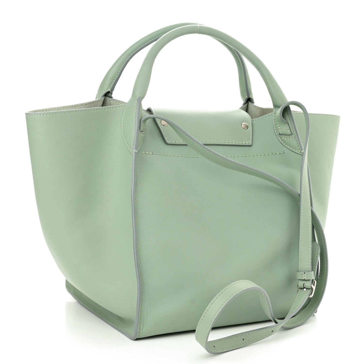 Celine Supple Grained Calfskin Long Strap Small Big Bag Almond 2 of 8