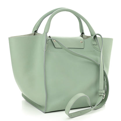 Celine Supple Grained Calfskin Long Strap Small Big Bag Almond 2 of 8