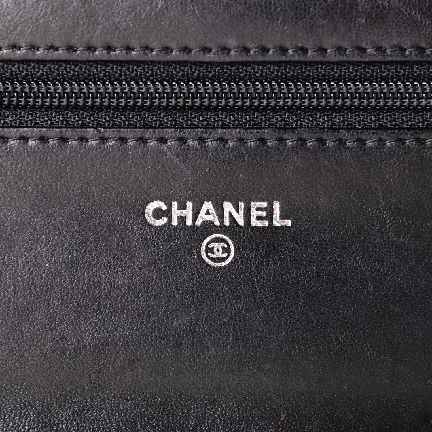 Chanel Lambskin Quilted Boy Wallet On Chain WOC Black 6 of 10