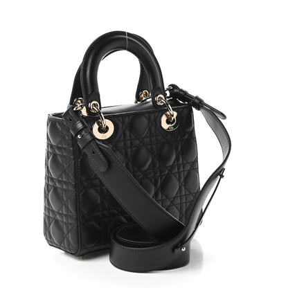 Christian Dior Lambskin Cannage Small My ABCDior Lady Dior Black 3 of 11