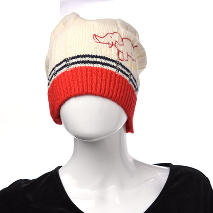 Gucci Wool Elephant Beanie Hat M White 2 of 5