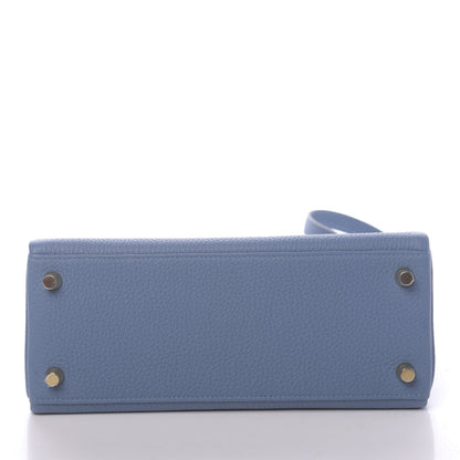 Hermes Togo Kelly Retourne 25 Azur 6 of 41