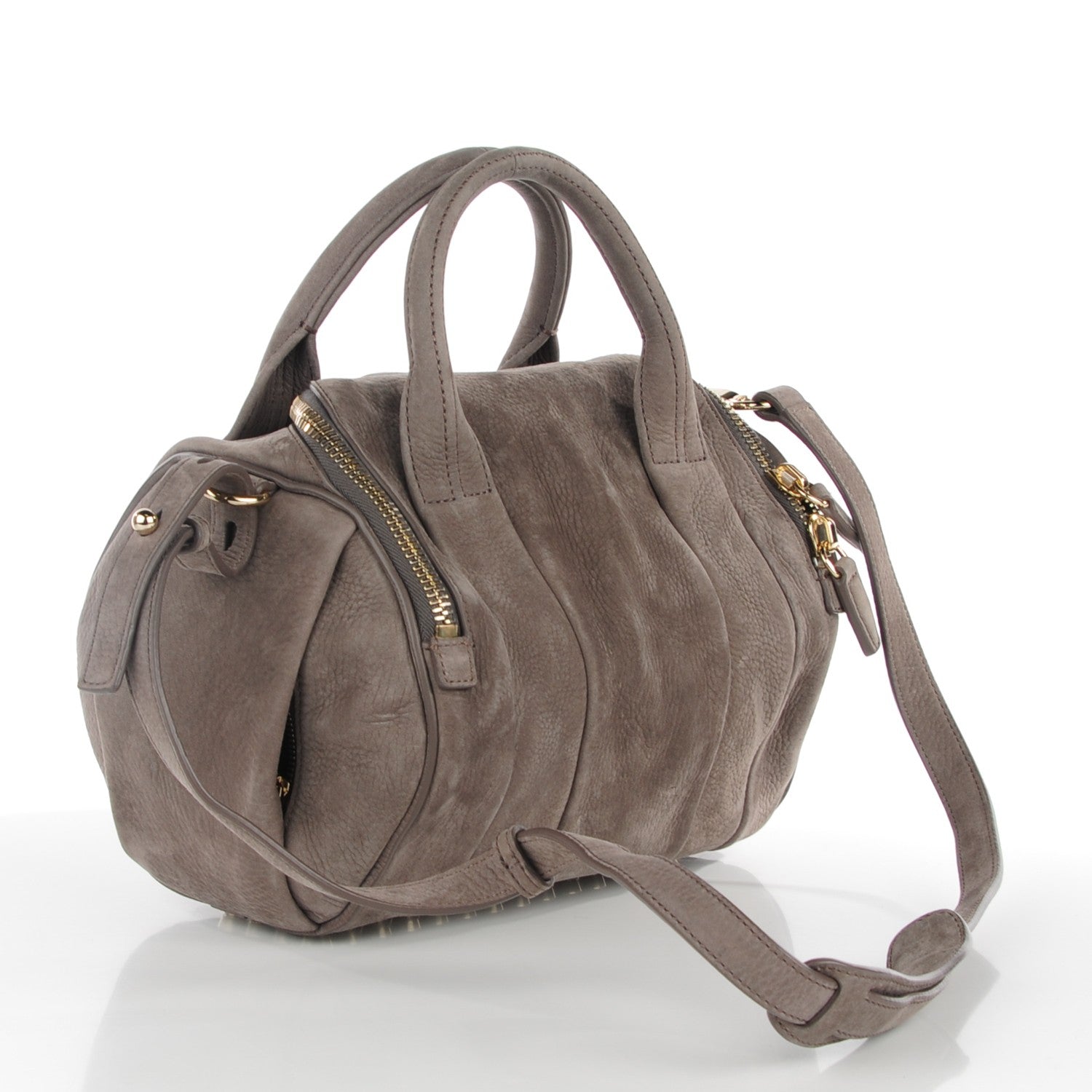 Alexander Wang Nubuck Rockie Elephant Pale Gold Hardware 3 of 8