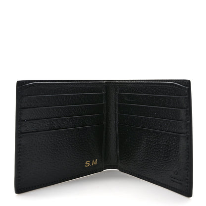 Gucci Calfskin Bee Bi-Fold Wallet Black 6 of 8