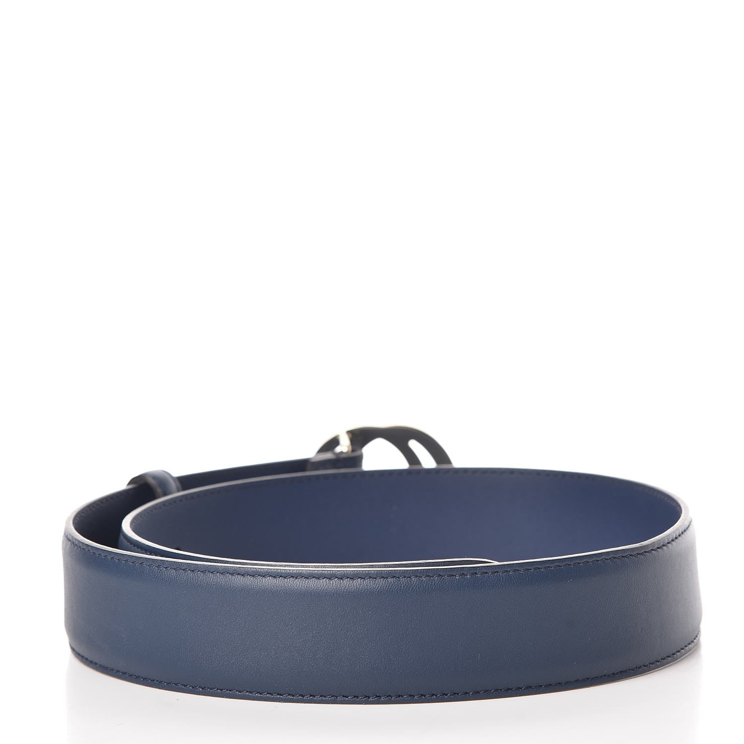 Gucci Moon Calfskin Interlocking G 37mm Belt 70 28 Cobalt Blue 3 of 7