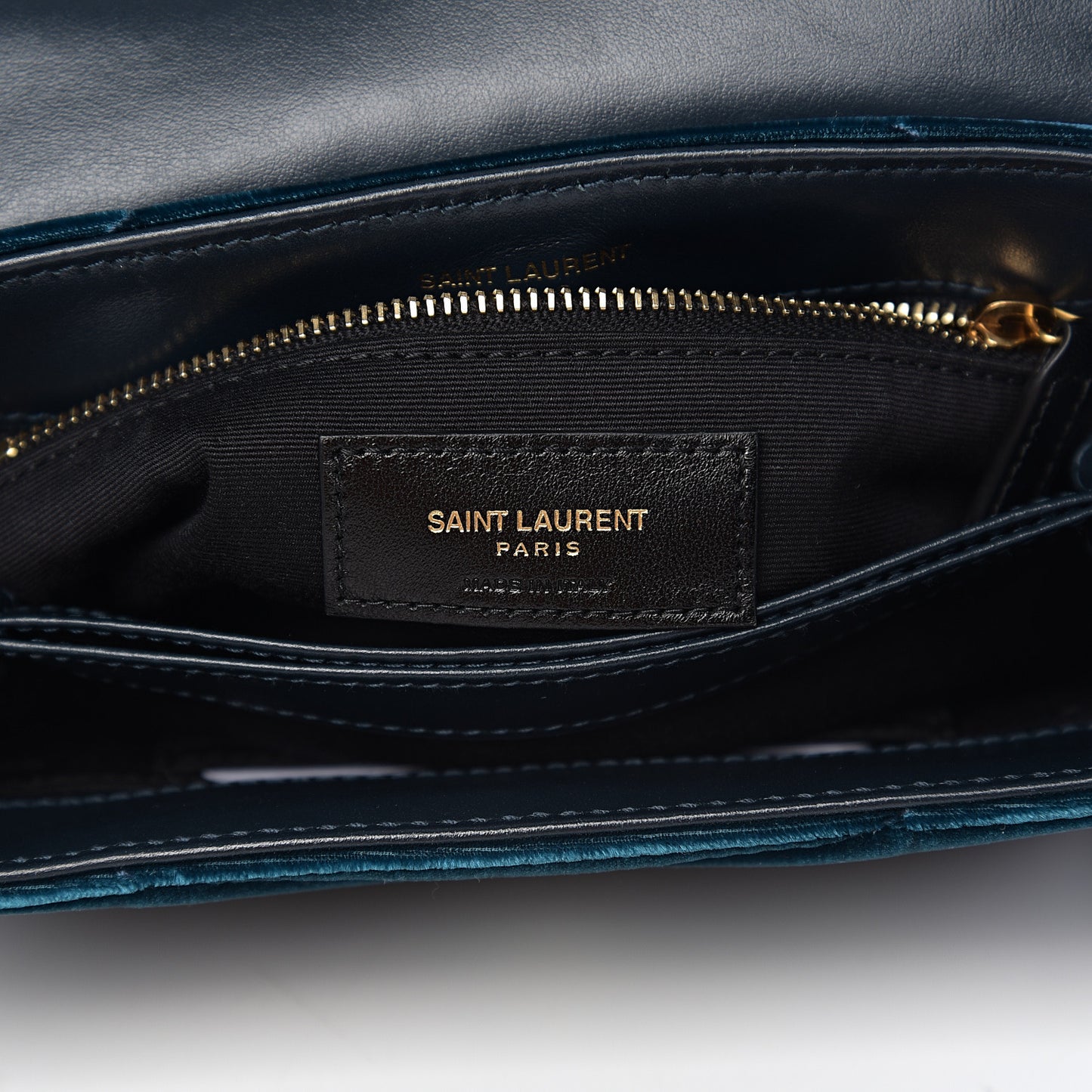Velvet Y Quilted Monogram Toy Loulou Chain Satchel Dark Ottanio