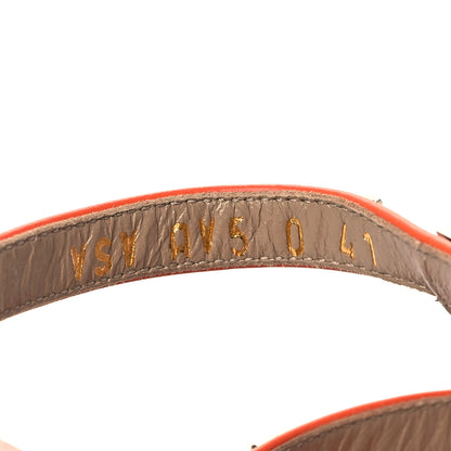 Valentino Garavani Calfskin Rockstud 50mm Flip Flop Thong Sandals 41 Orange Zest 9 of 14