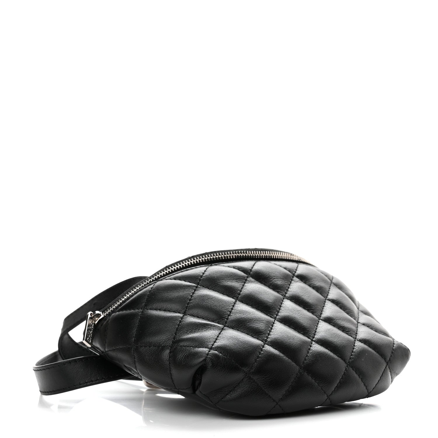 Chanel Calfskin Quilted Waist Belt Bag Black 4 of 12