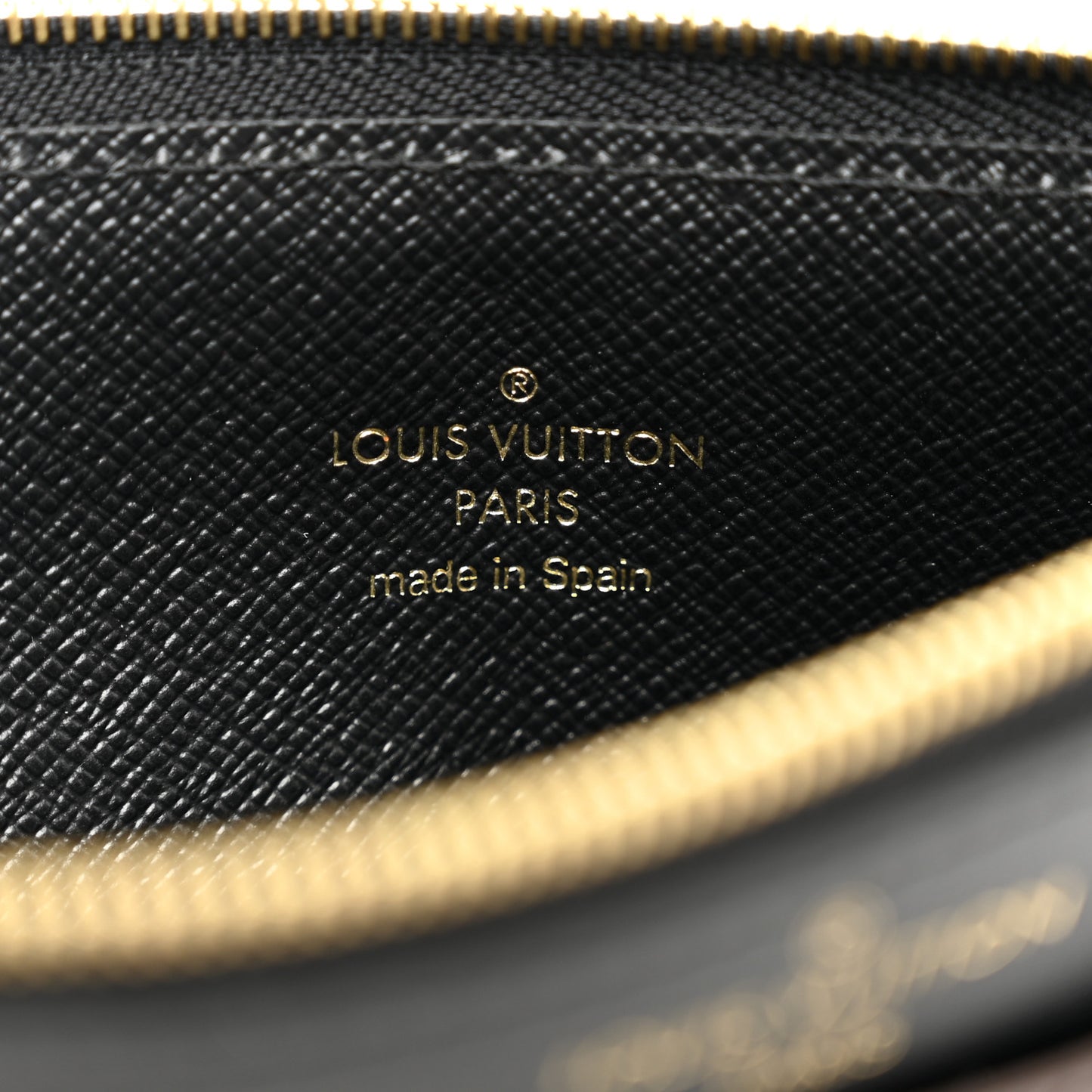 Monogram Slim Purse Black