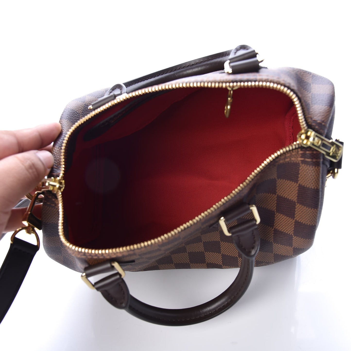 Damier Ebene Speedy Bandouliere 25