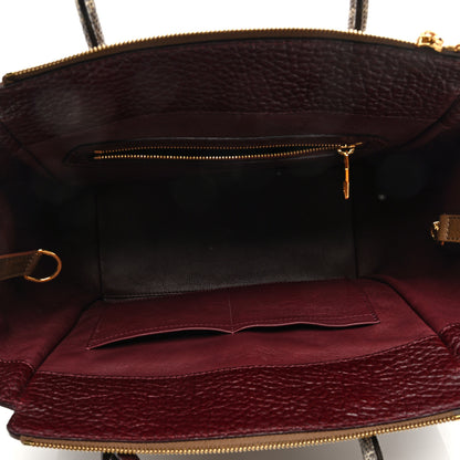 Louis Vuitton Ostrich Lizard Majestueux Tote MM Bordeaux 5 of 8
