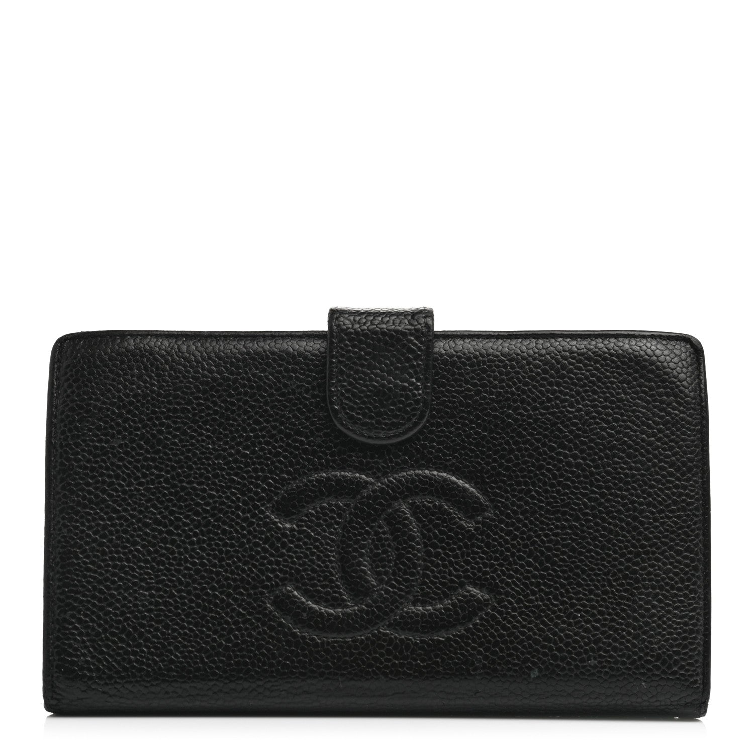 Chanel Caviar Timeless CC French Wallet Black 1 of 9