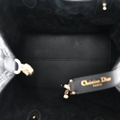 Christian Dior Calfskin Macrocannage Medium Toujours Black 6 of 10